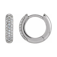 Lab-Grown Diamond Hoop Earrings