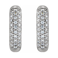 Lab-Grown Diamond Hoop Earrings