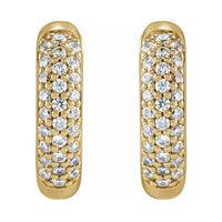 Lab-Grown Diamond Hoop Earrings