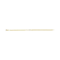 Bezel-Set Solitaire Curb Link Bracelet
