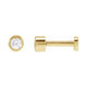 Round Bezel-Set Earrings