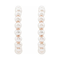 Pearl Hoop Earrings