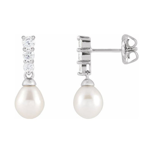 Accented Pearl Earrings