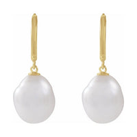 Pearl Hoop Earrings