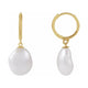 Pearl Hoop Earrings