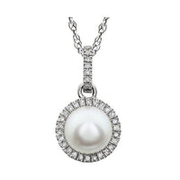 Halo-Style Birthstone Necklace