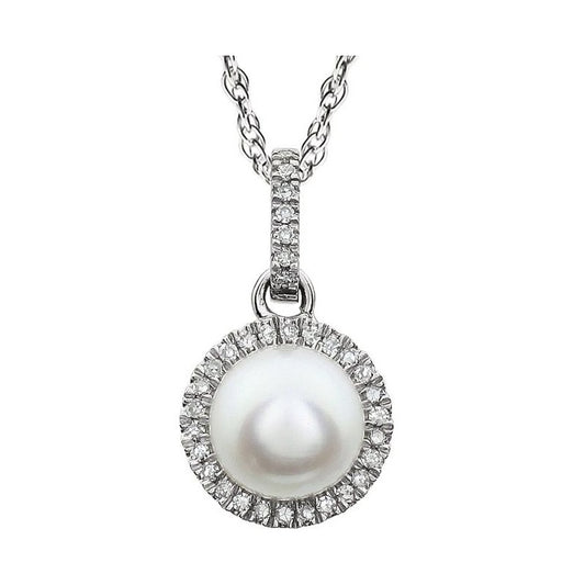 Halo-Style Birthstone Necklace
