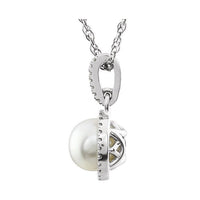 Halo-Style Birthstone Necklace