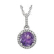 Halo-Style Birthstone Necklace