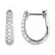 Accented U-Hoop Earrings