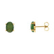 Oval 4-Prong Cabochon Earrings