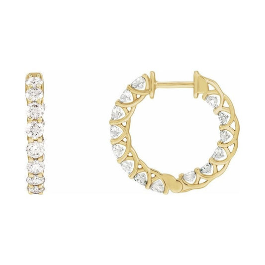 Inside-Outside Hoop Earrings