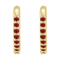 Accented Huggie Earrings