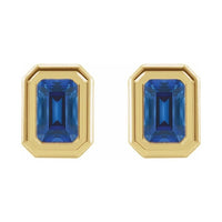 Emerald Solitaire Earrings