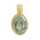 Oval Bezel-Set Cabochon Charm/Pendant