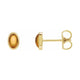 Oval Bezel-Set Cabochon Earrings