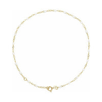 2 mm Enamel Bead Adjustable Chain