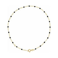 2 mm Enamel Bead Adjustable Chain