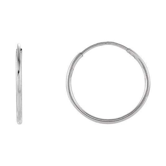 Endless Tube Hoop Earrings