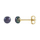 Button Pearl Stud Earrings