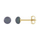 Button Pearl Stud Earrings