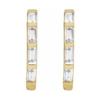 Lab-Grown Diamond Hoop Earrings