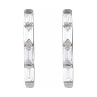 Lab-Grown Diamond Hoop Earrings