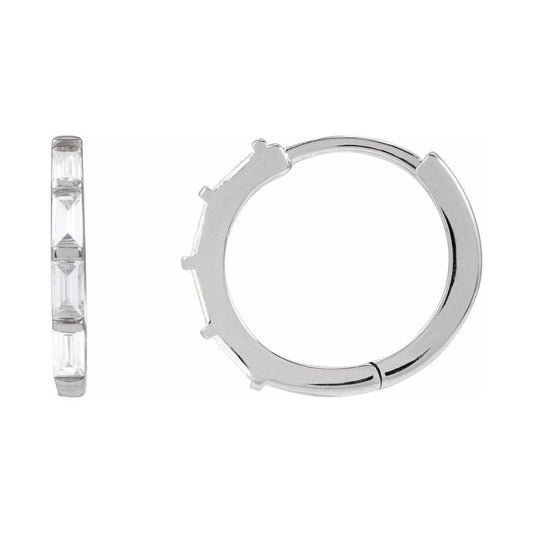 Lab-Grown Diamond Hoop Earrings