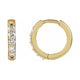 Accented Huggie Earrings