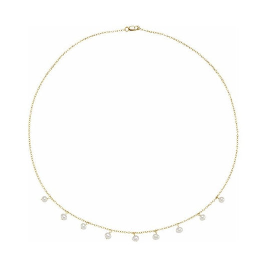 Pearl Station Necklace