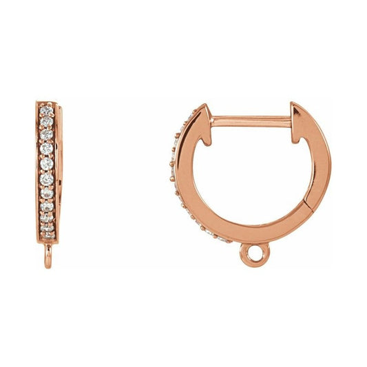Accented Click-In Hoop Earring Top