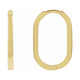 Elongated Hoop Earrings