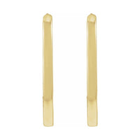 Elongated Hoop Earrings