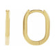 Elongated Hoop Earrings