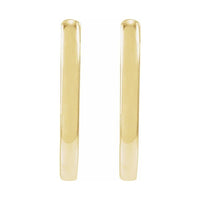 Elongated Hoop Earrings