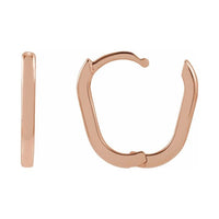 Elongated Hoop Earrings