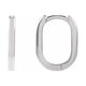 Elongated Hoop Earrings