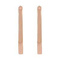 Elongated Hoop Earrings