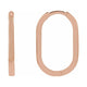 Elongated Hoop Earrings