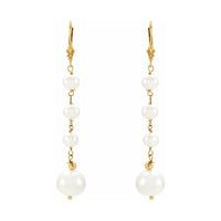 Graduated Pearl Earrings