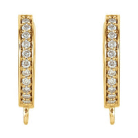 Accented Click-In Hoop Earring Top