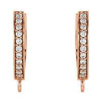Accented Click-In Hoop Earring Top
