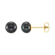 Button Pearl Stud Earrings