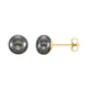 Button Pearl Stud Earrings