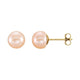 Button Pearl Stud Earrings