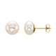 Button Pearl Stud Earrings