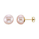 Button Pearl Stud Earrings
