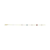 Pearl & Multi-Gemstone Station Necklace