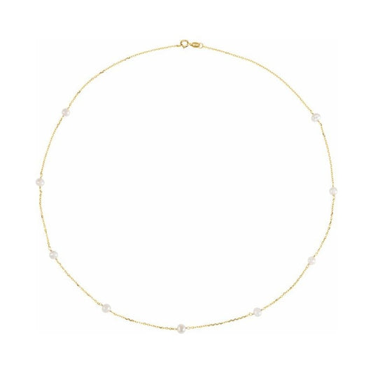 Pearl Station Necklace