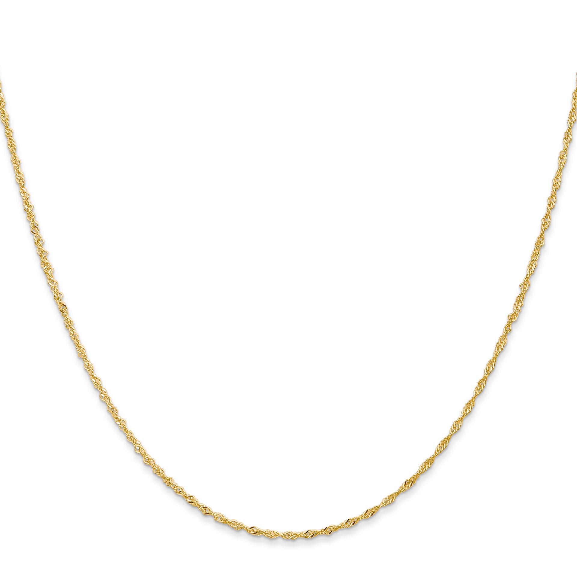 18K Leslies 1.1mm Singapore Chain